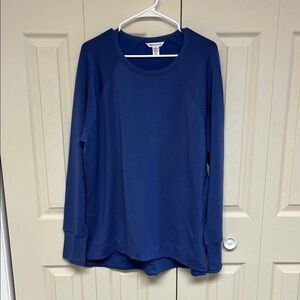 Athleta Blue Long Sleeve Top